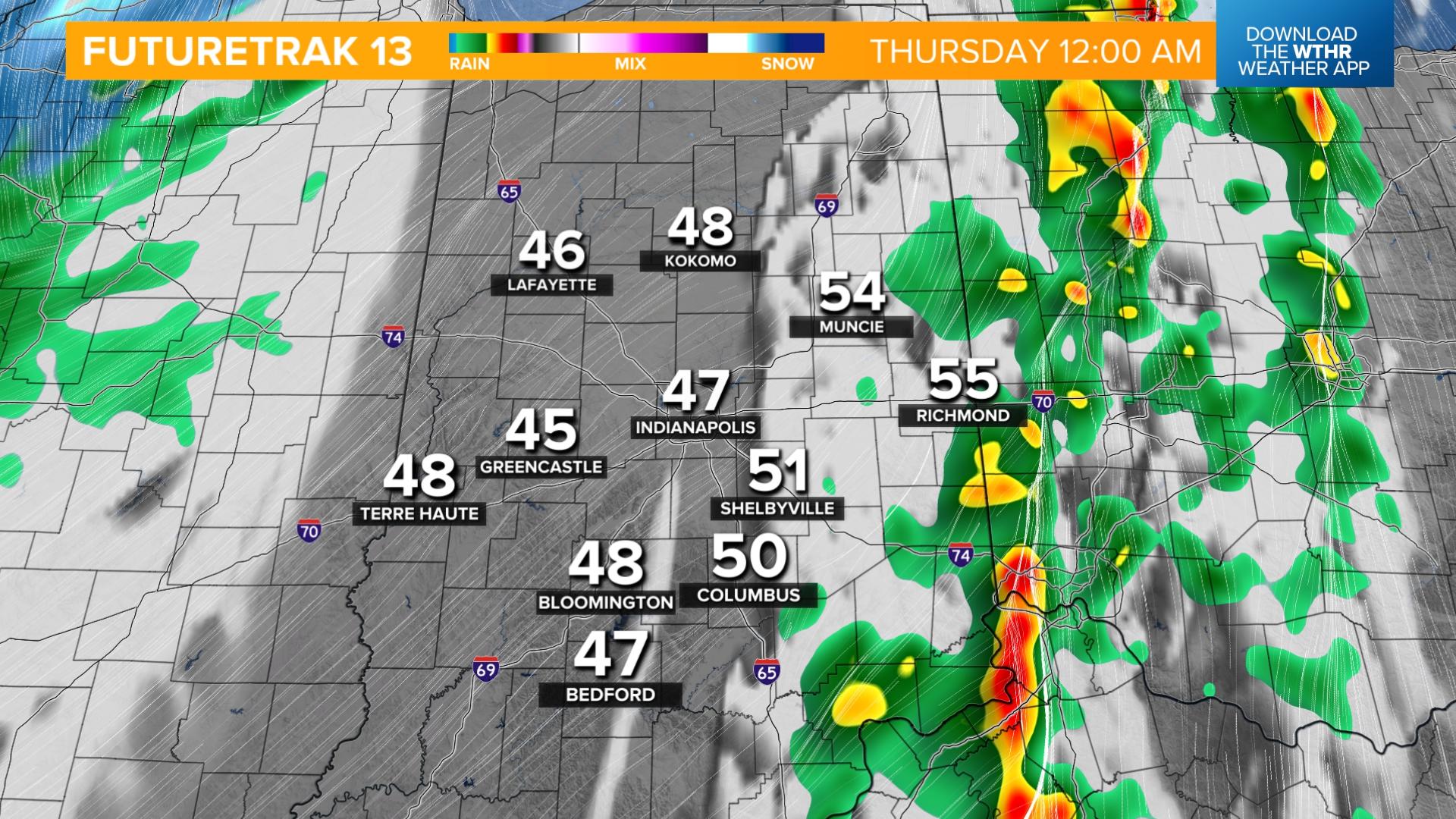 Weather Impact Alert: Severe storm risk tonight in central Indiana ...