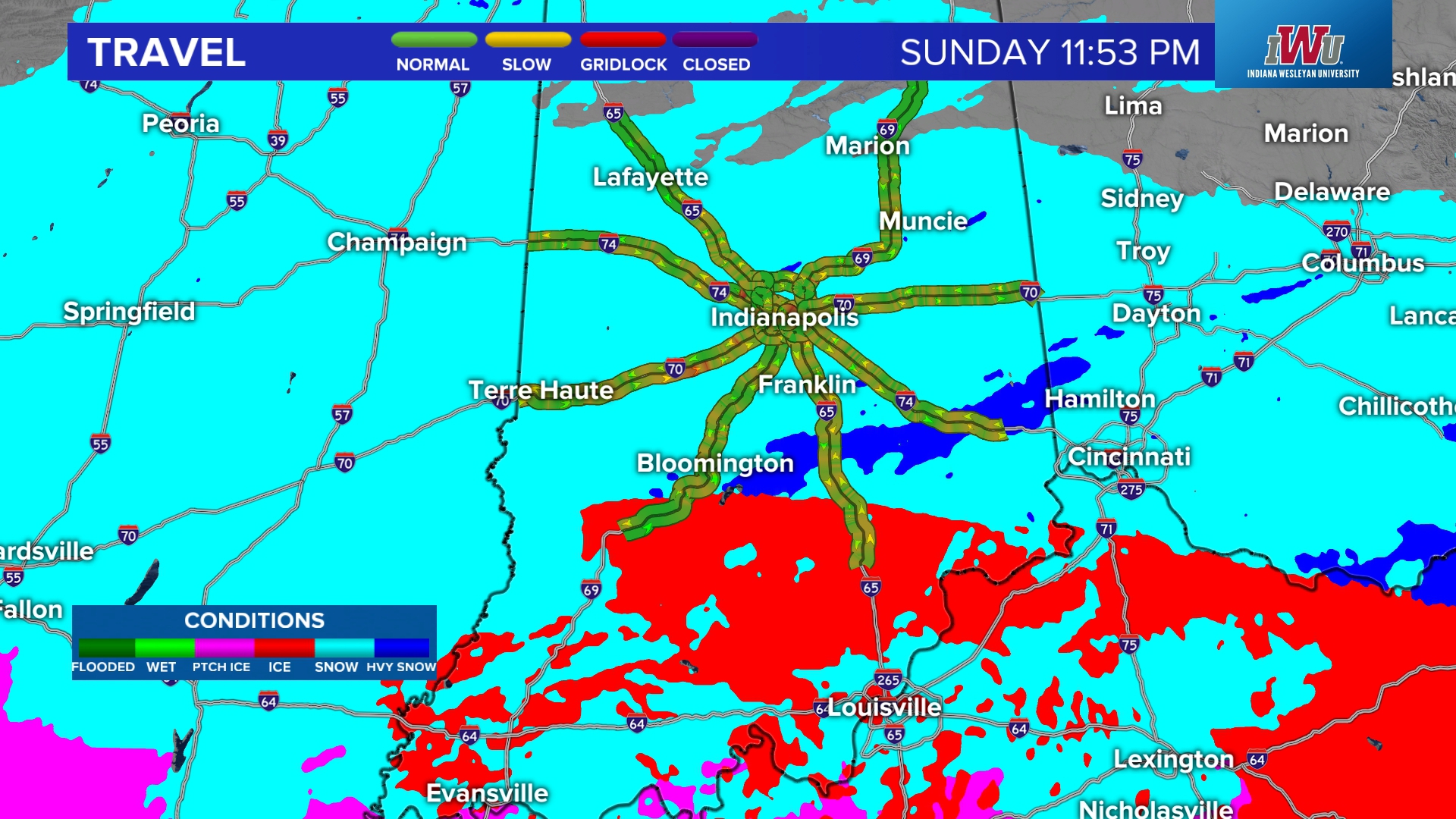 Winter Storm Warning in effect for most of central Indiana starting ...