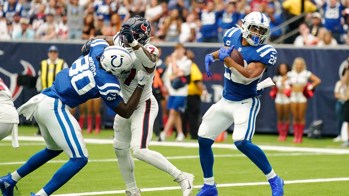 December 6, 2020: Houston Texans safety A.J. Moore (33) prior to an NFL  football game between the Indianapolis Colts and the Houston Texans at NRG  Stadium in Houston, TX. The Colts won