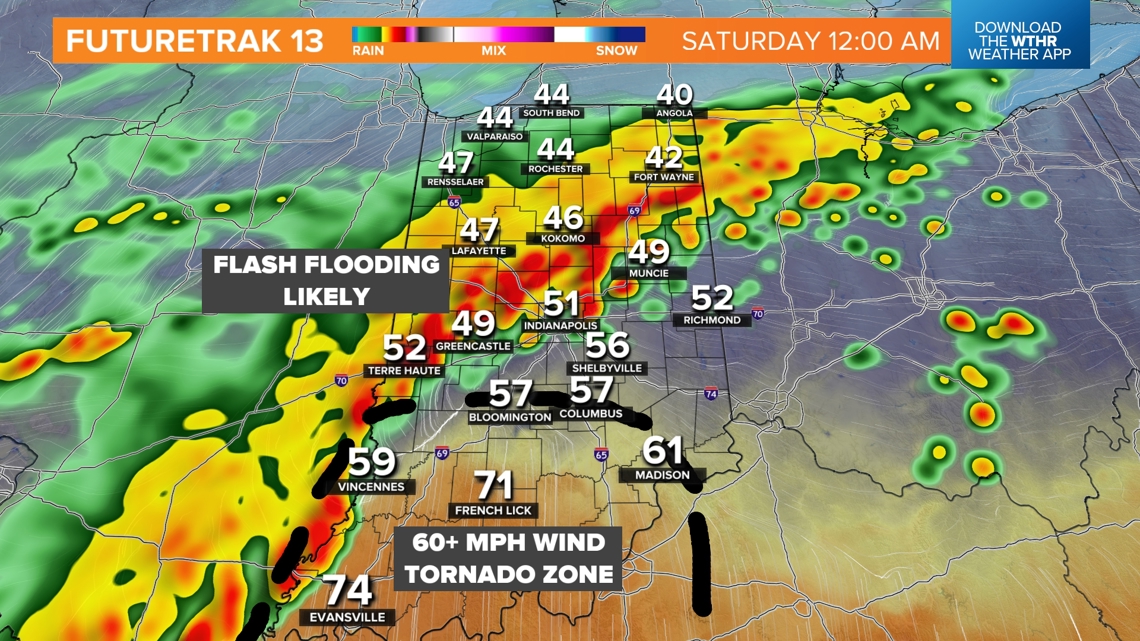 Heavy rain, flash flooding and potential of severe weather | wthr.com