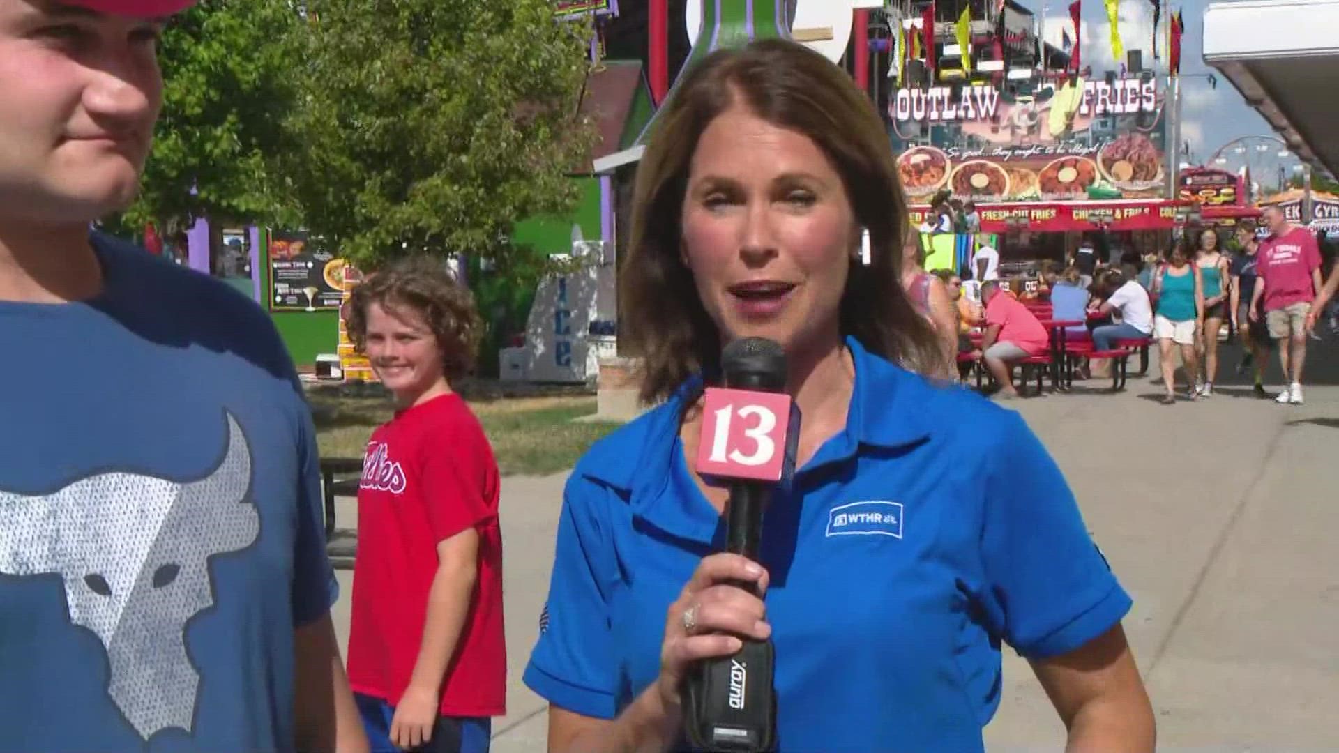 Angela Buchman is LIVE at the first day of the Indiana State Fair!