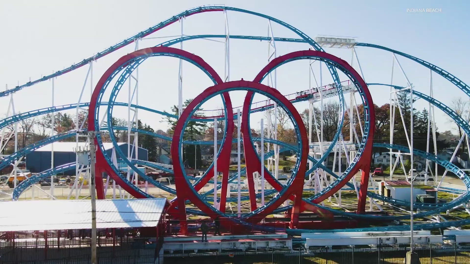 The coaster debuts on opening day, May 11, at Indiana Beach