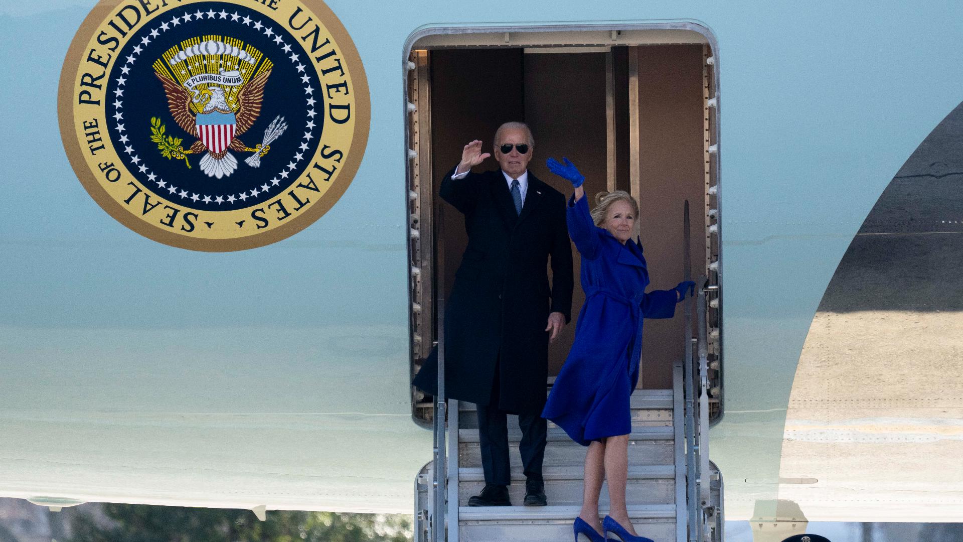 Former President Biden departs from US Capitol | wthr.com
