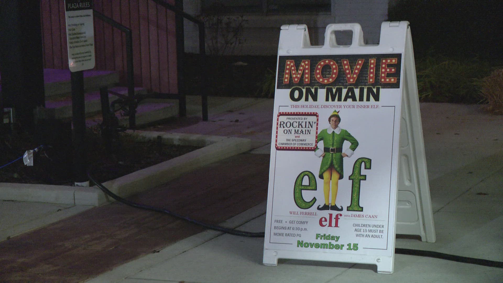 It's the kickoff of the "Movie on Main' series.