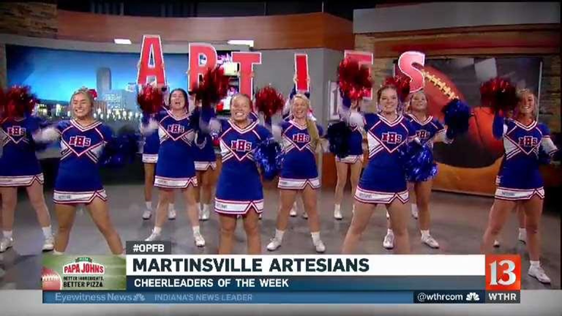 Operation Football Cheerleaders of the Week  Martinsville