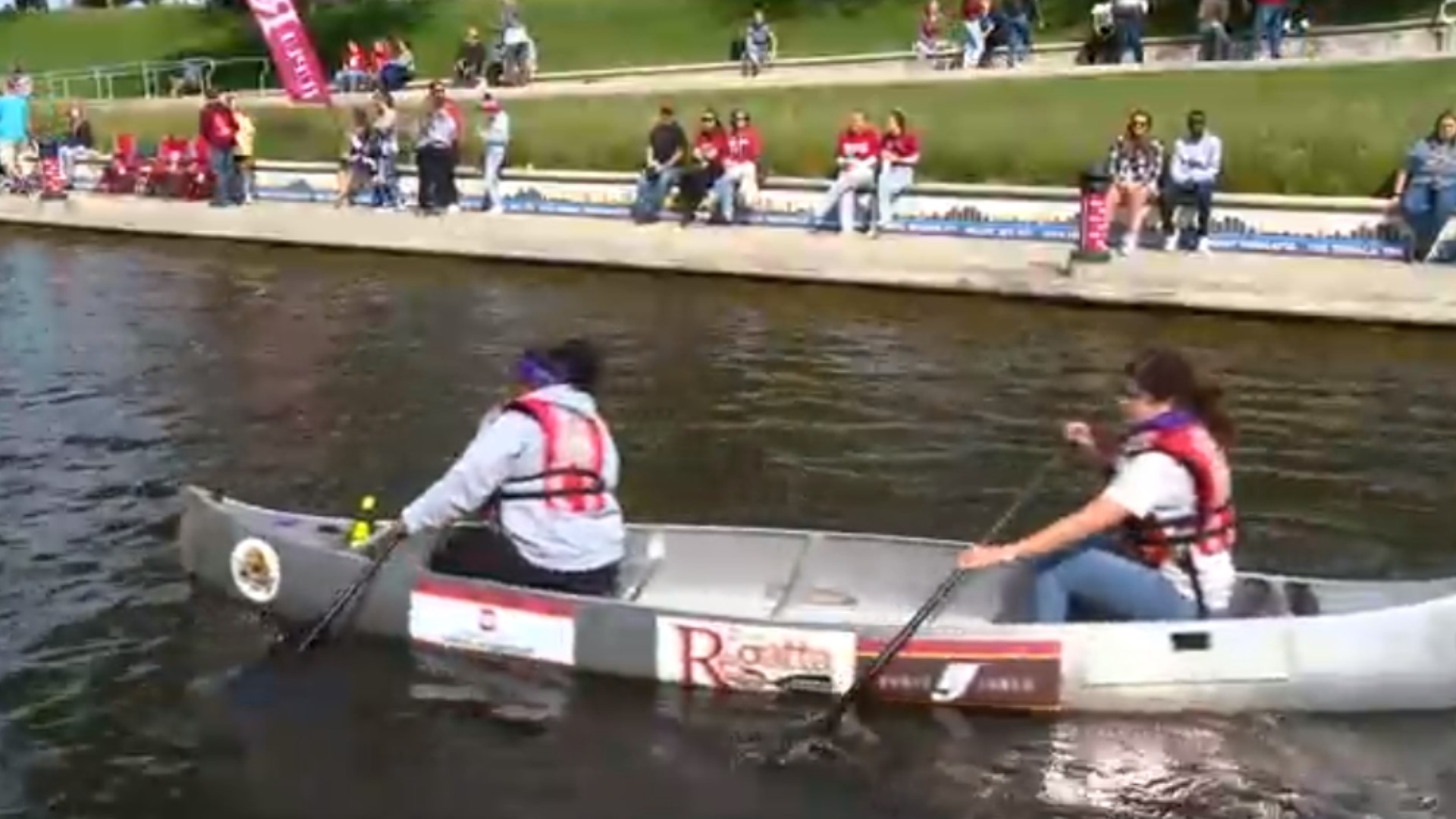 Their slogan is "You gotta regatta." It's a series of races on the water and a day-long festival for IUPUI.