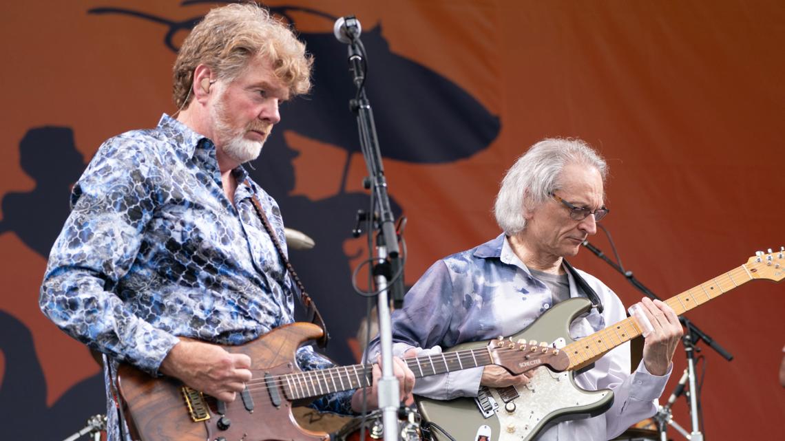 Jimmy Buffett's Coral Reefer Band performing in downtown Indianapolis
