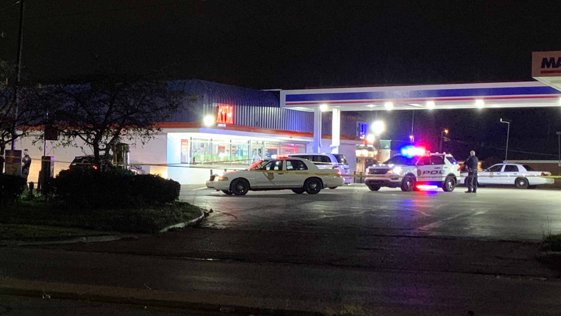 According to a preliminary investigation, police believe the man was sitting in a vehicle and was approached by one or more individuals trying to rob him.