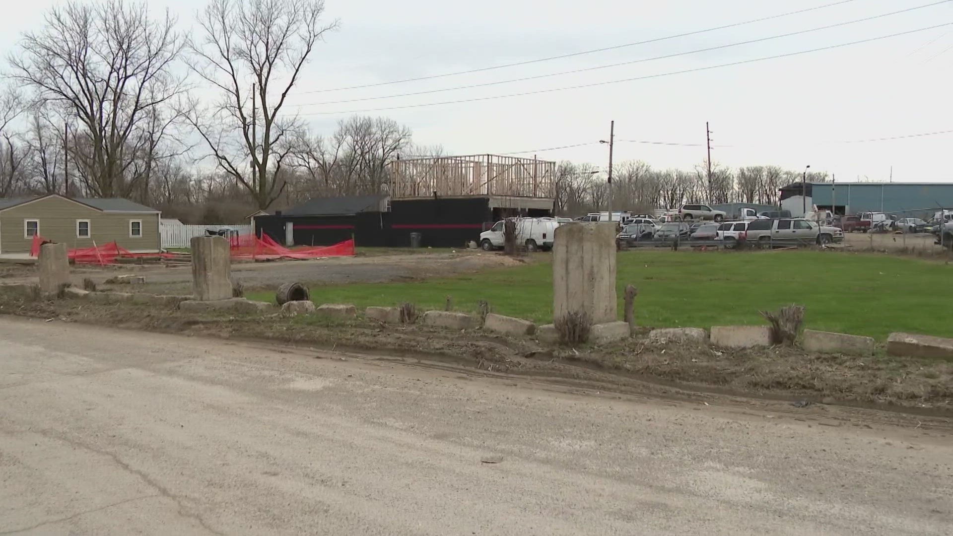 Police say they were following a stolen car when it pulled into the junkyard today. Police say when they followed the car, they found more stolen cars there.