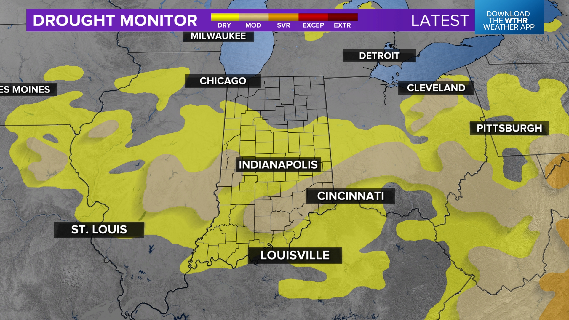 How dry is Indiana right now? Latest drought update (early July) | wthr.com