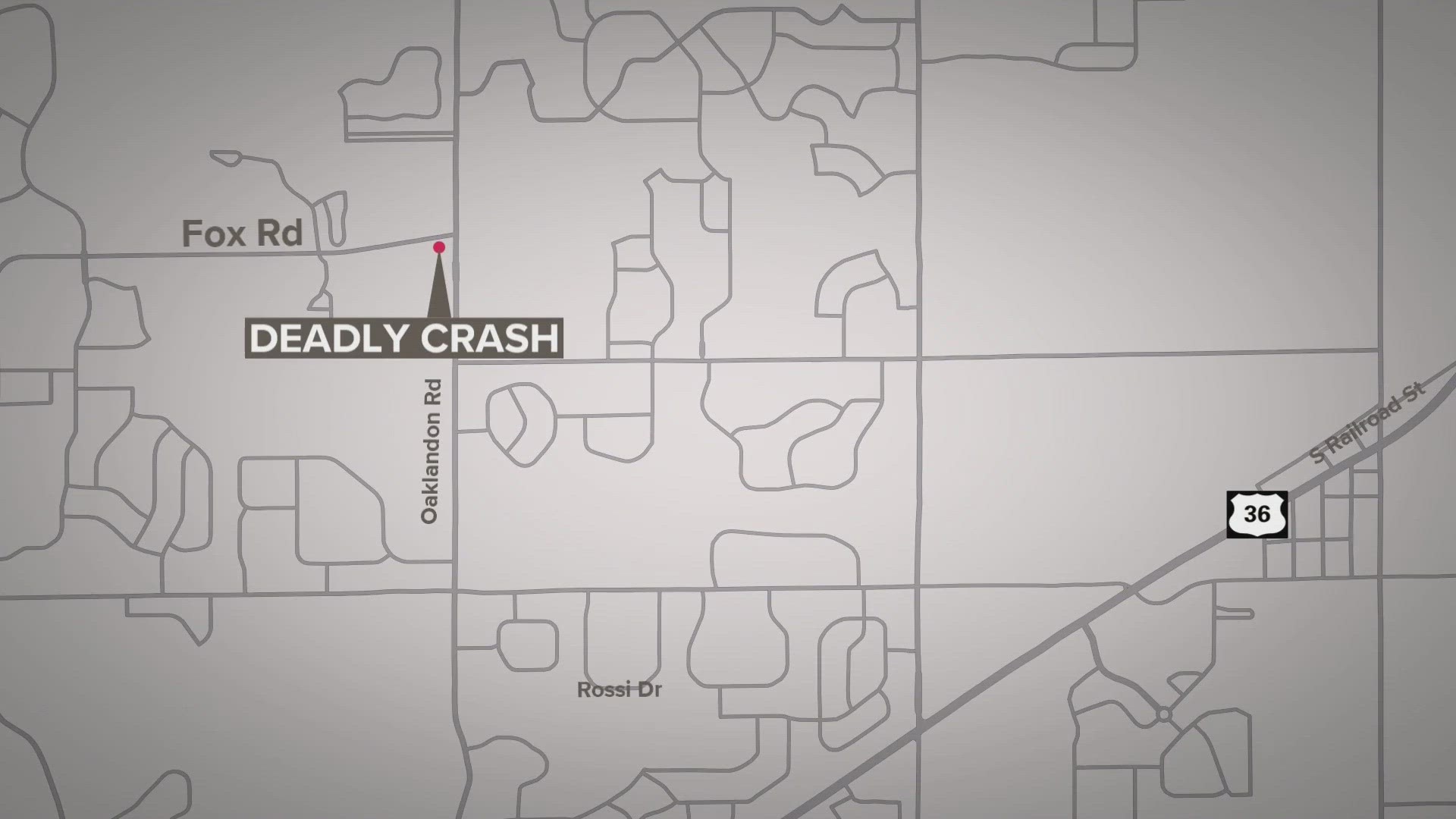 Once person was killed early Saturday in single-vehicle crash near the intersection of Fox and Oaklandon roads.