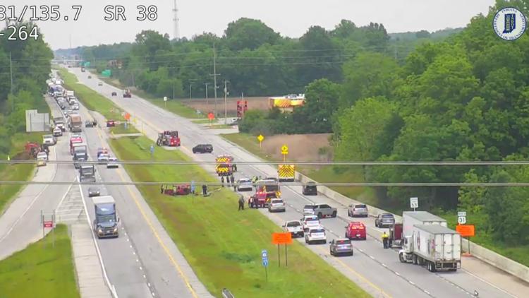 Large emergency response blocks US-31 near SR-38 north of Westfield
