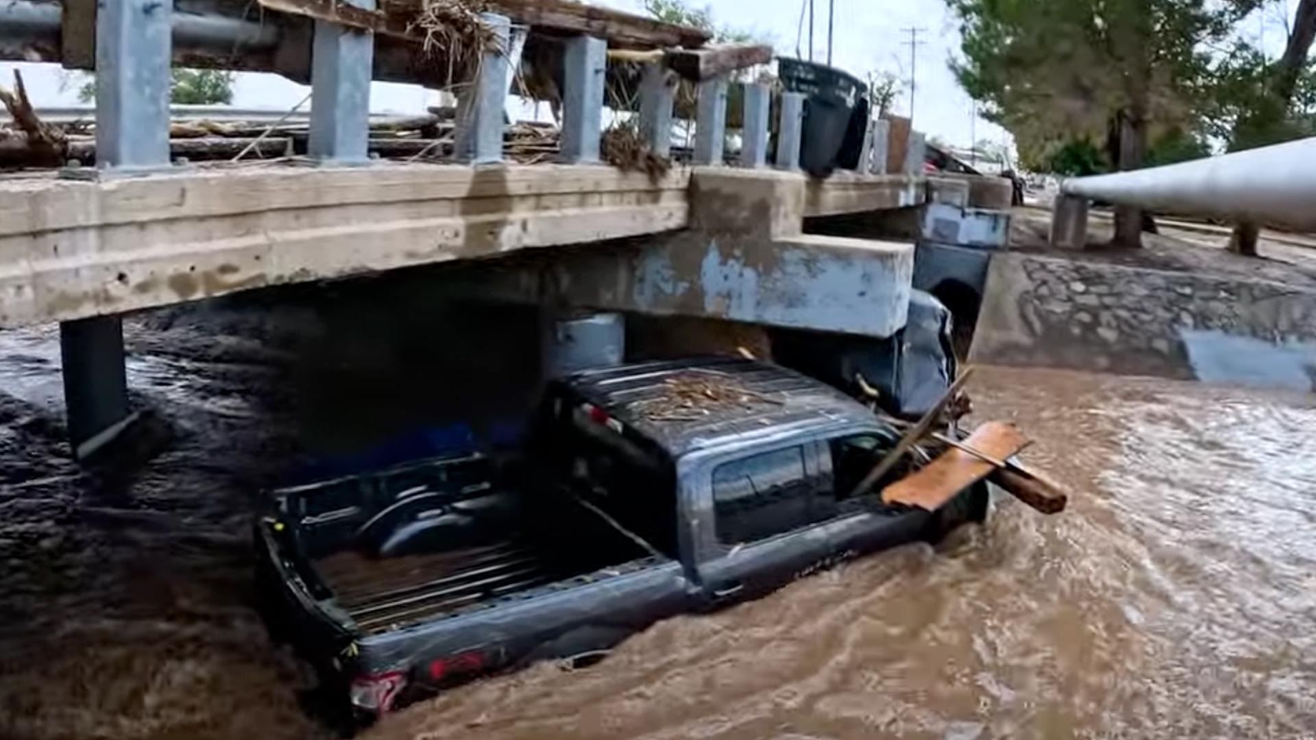 Authorities say more than 300 people were rescued Saturday and Sunday as flood waters coursed through the city.