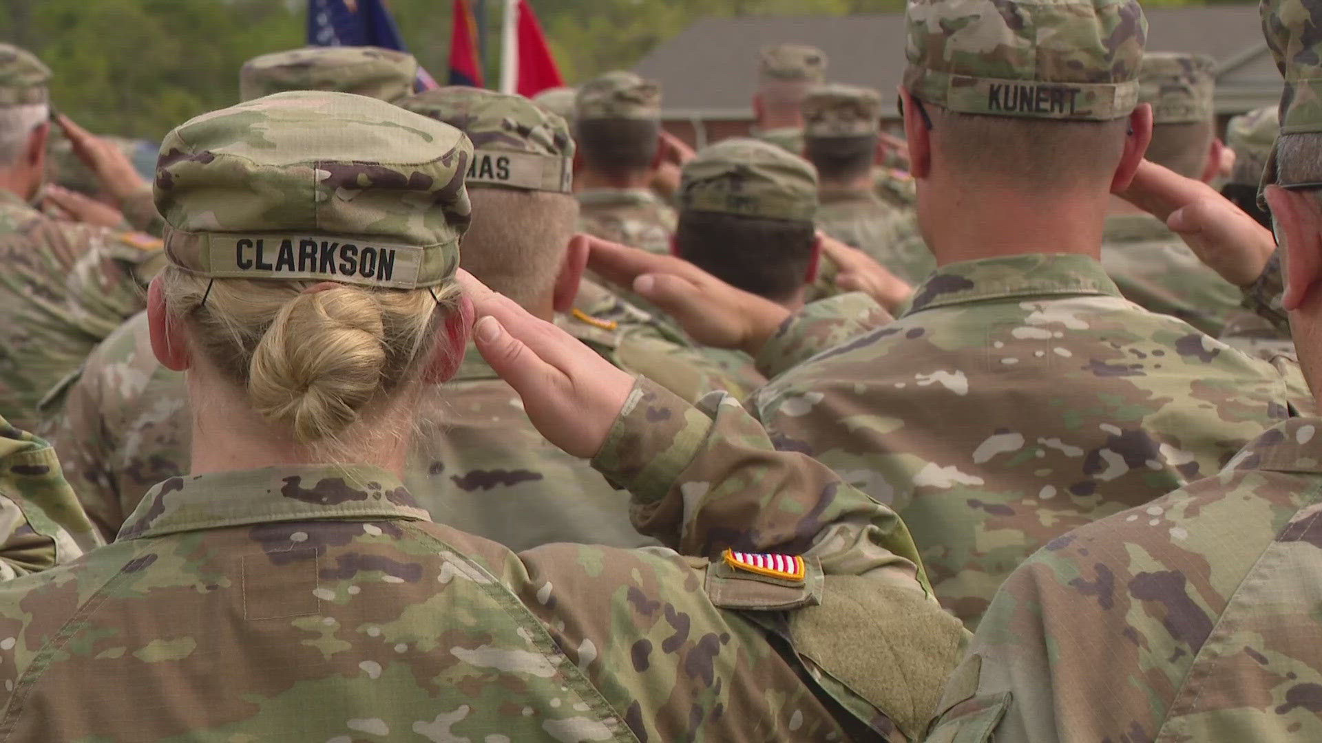 13News reporter Emily Longnecker reports from the Indiana National Guard deployment ceremony.