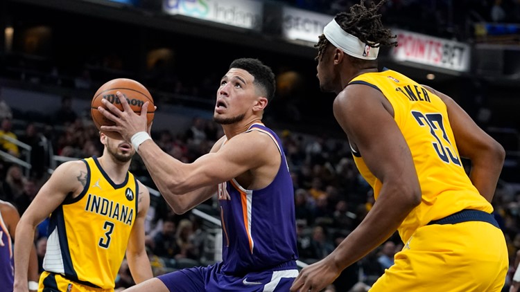 Booker, Ayton help NBA-leading Suns beat Pacers, 112-94