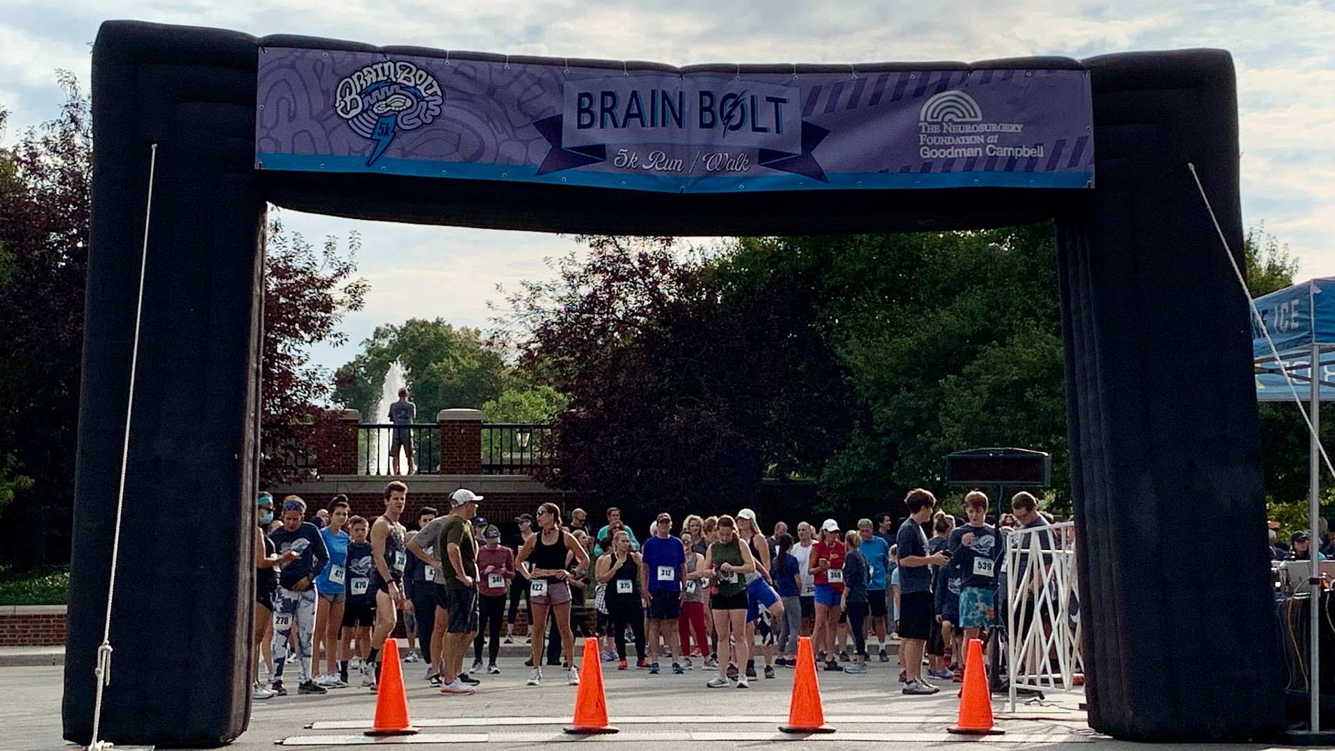 About 500 runners and walkers participated in the Brain Bolt 5K. Together they raised more than $140,000.