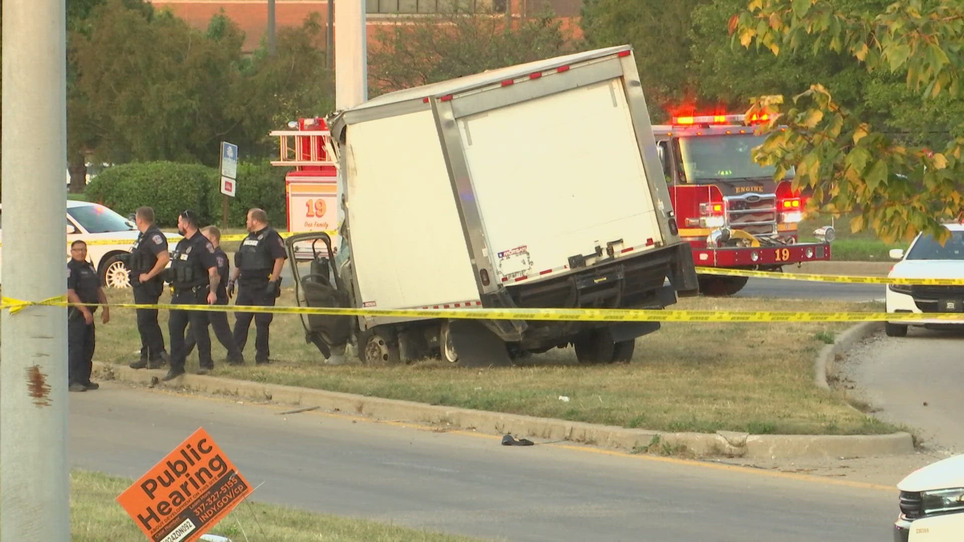 The incident began around 6:30 p.m. Wednesday on I-465 and ended near Kentucky Avenue and Harding Street.