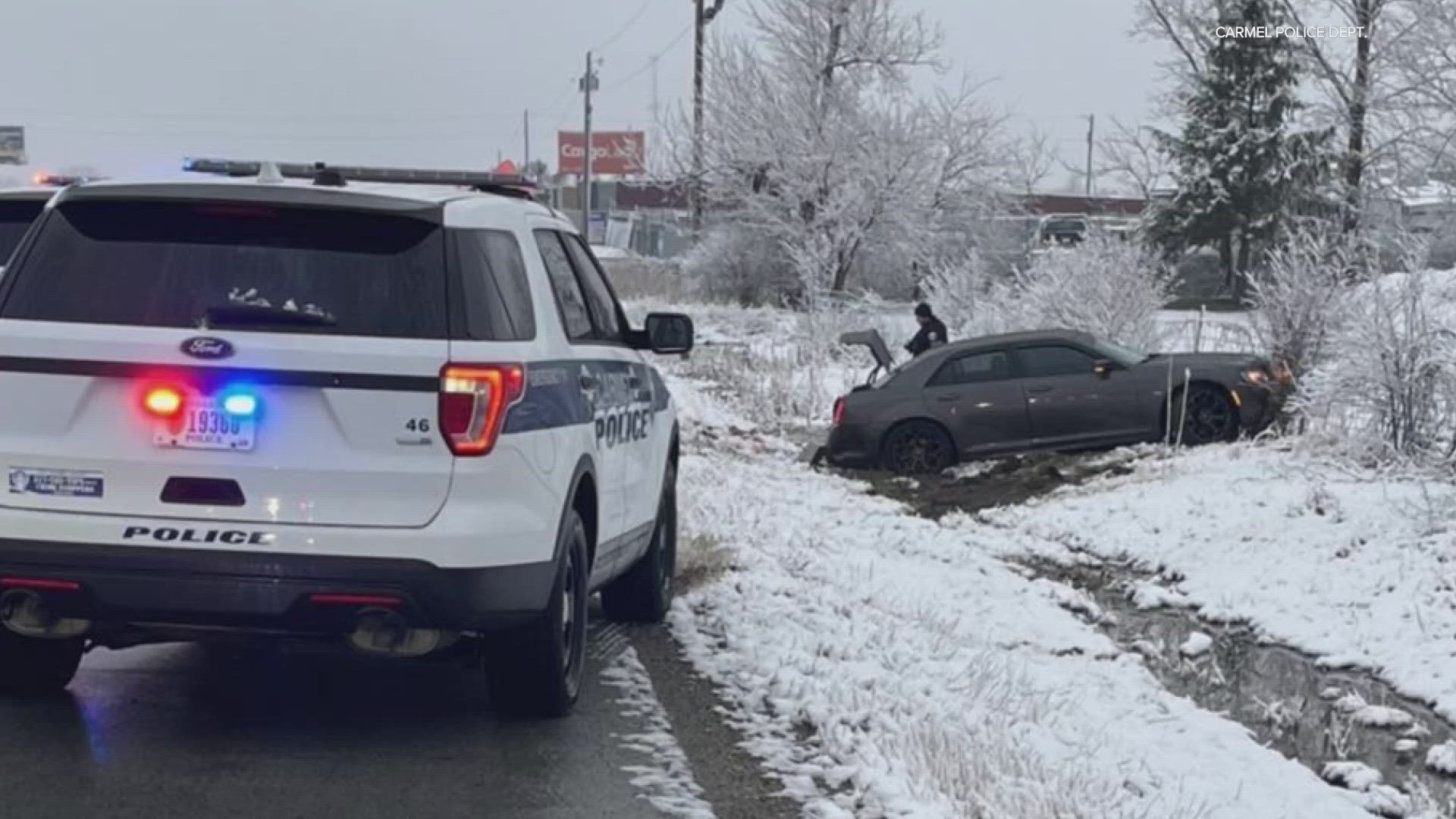 The chase Sunday morning ended near U.S. 31 and 226th Street.