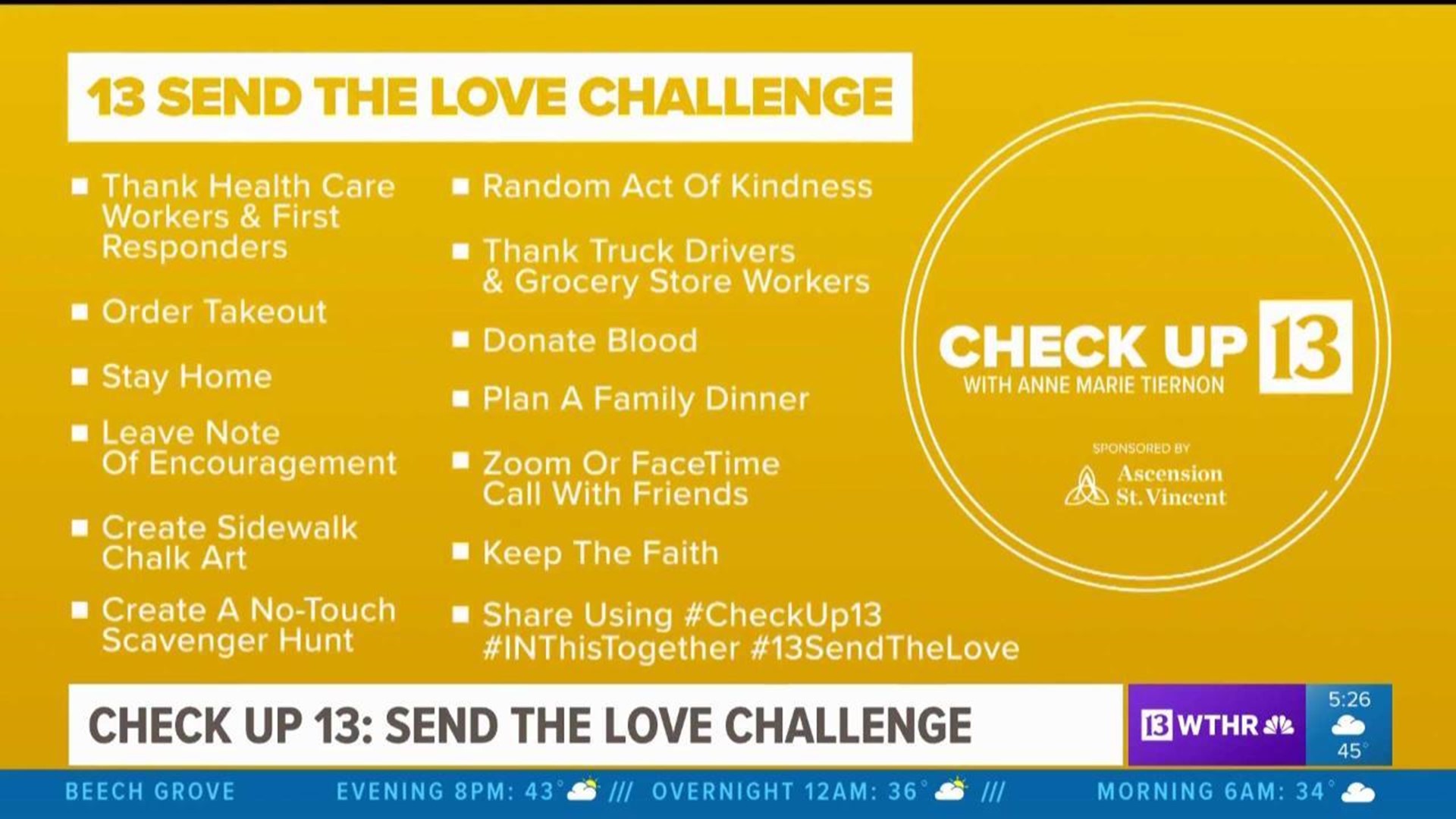 Check Up 13  Send the Love Challenge
