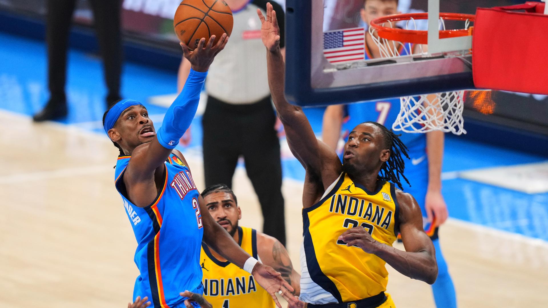 Thunder open another big lead and keep control, topping Pacers 123-107 to even NBA Finals.