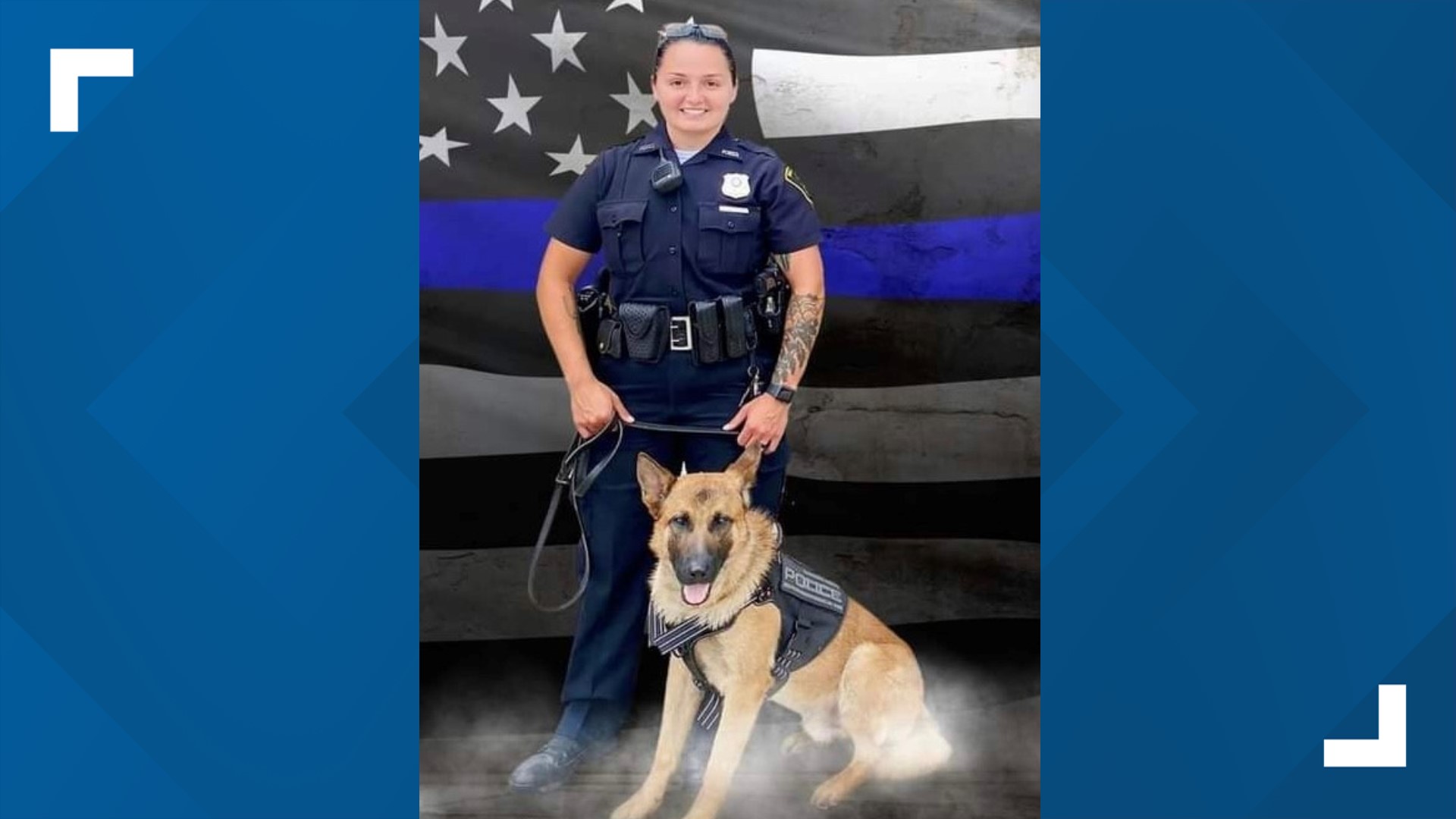 Officer Seara Burton was injured less than two weeks before her wedding, when a suspect shot her at a traffic stop.
