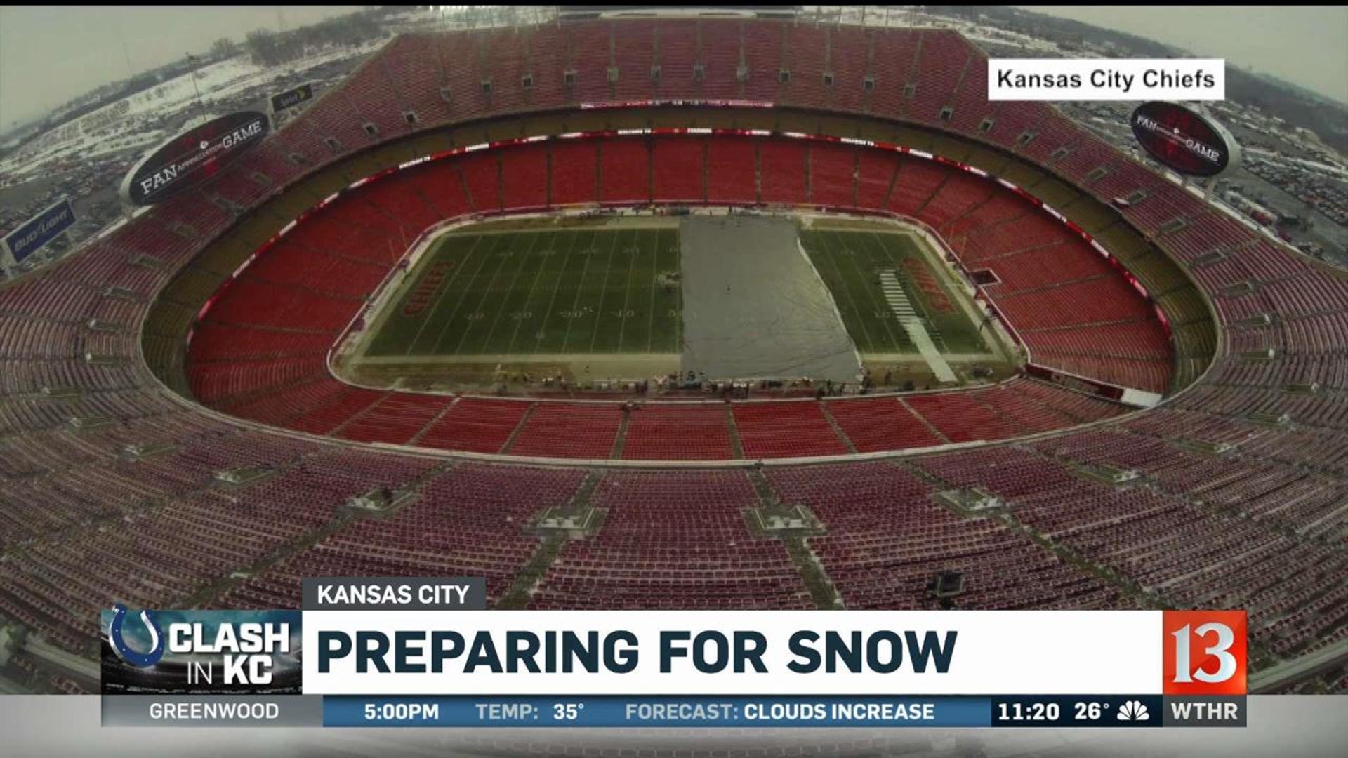 Kansas City Stadium Snow Preps