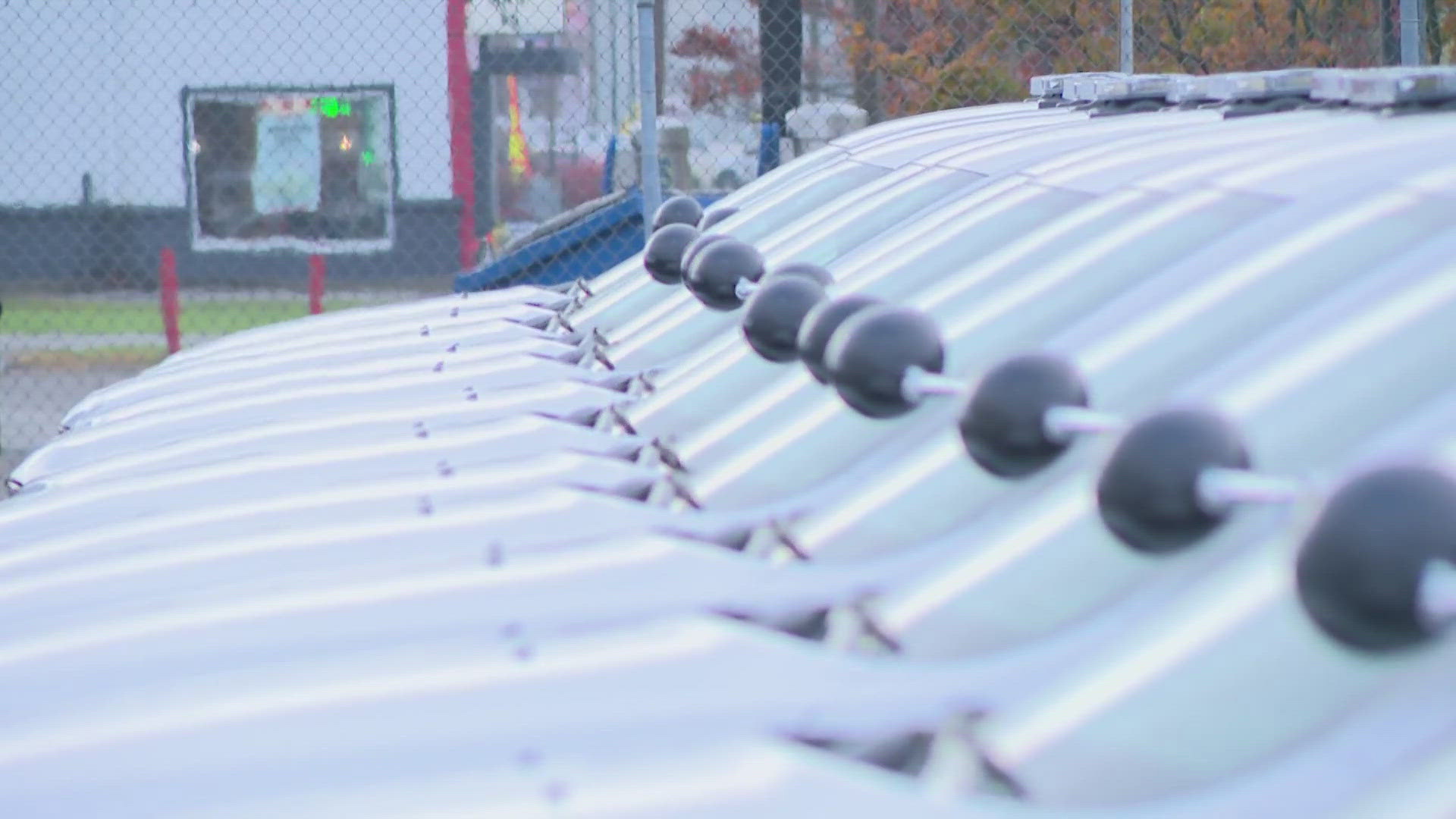 These troopers graduated over the summer, and it's tradition for them to now get their own vehicles for their respective districts. 