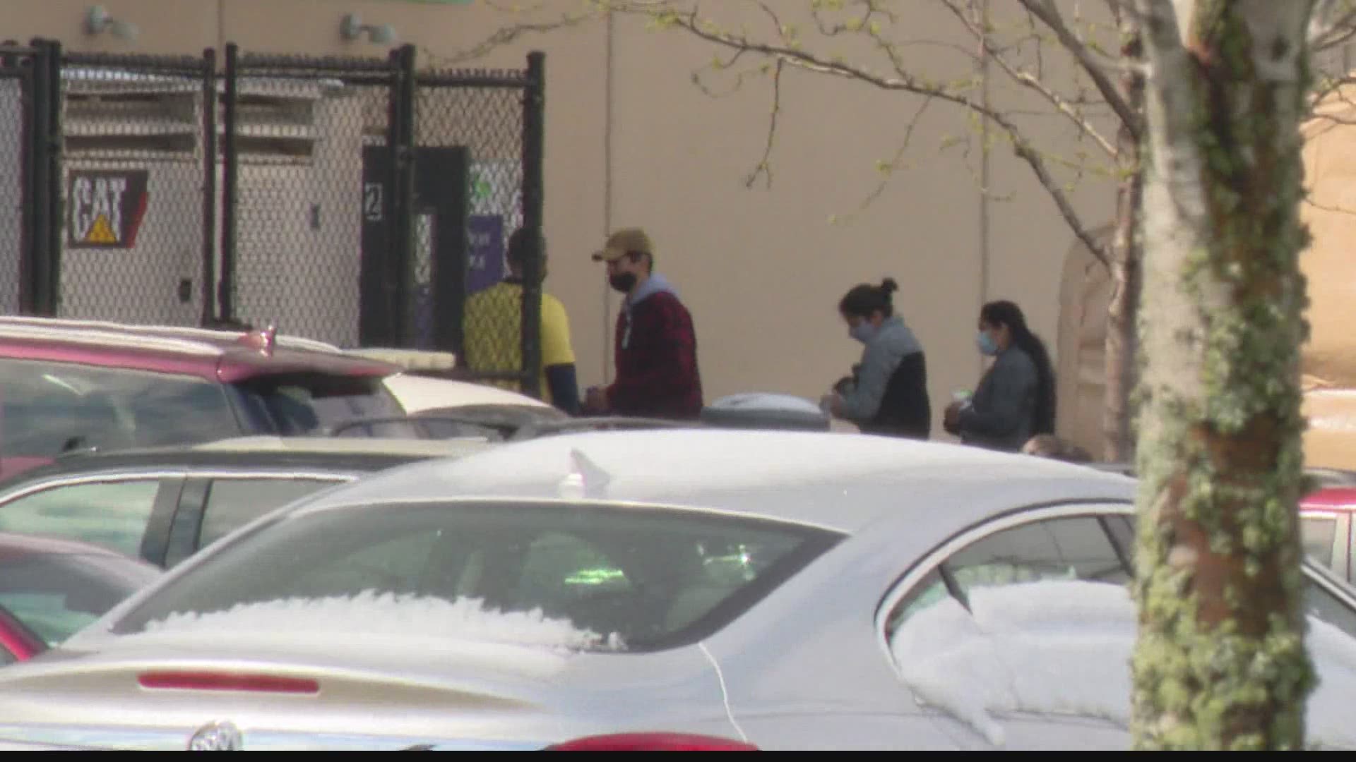 Workers at a FedEx facility on the west side of Indianapolis returned to work for the first time since a mass shooting left 8 people dead last Thursday night.