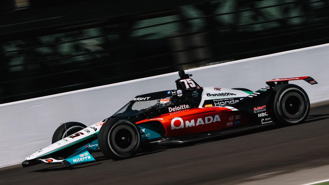 Takuma Sato avoids collision with a fox and posts 4th-fastest lap during Indy 500 testing