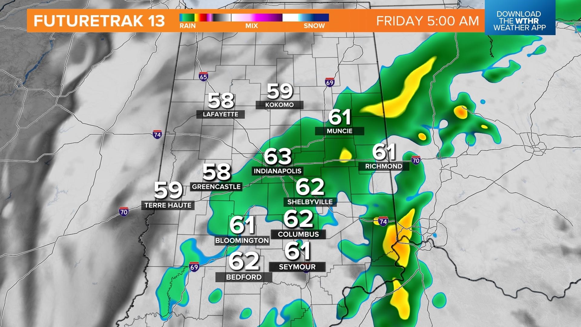 Cooler, cloudy today with rain chances tomorrow | June 22, 2023 | wthr.com