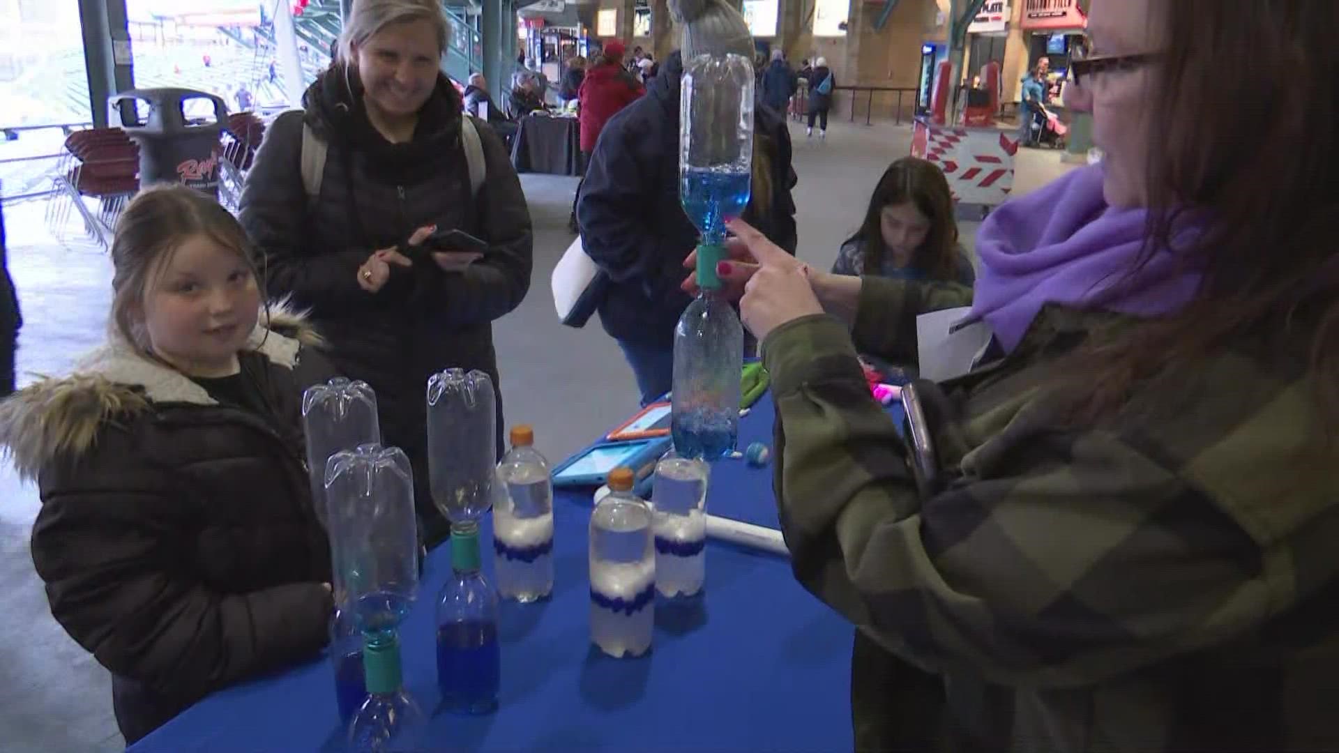 Companies in the fields of science, technology, engineering, arts and math were at Victory Field teaching kids about how their products are used in careers.