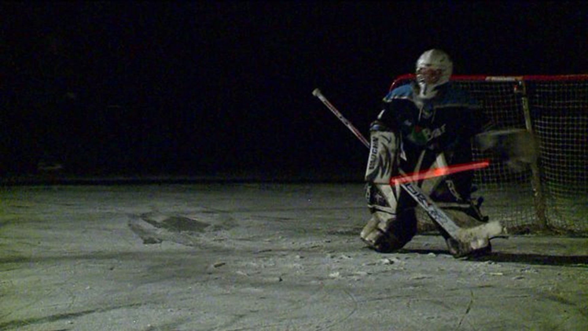 Night hockey takes on a whole new meaning with light-up pucks