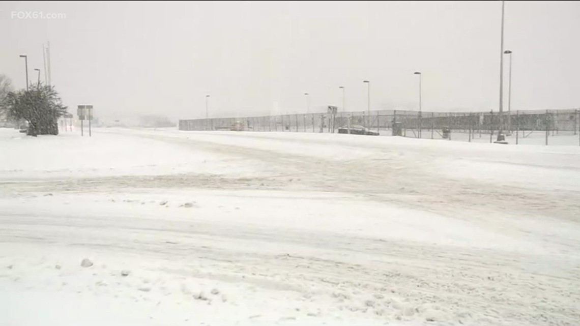 Winter storm dumps snow, ice across Connecticut