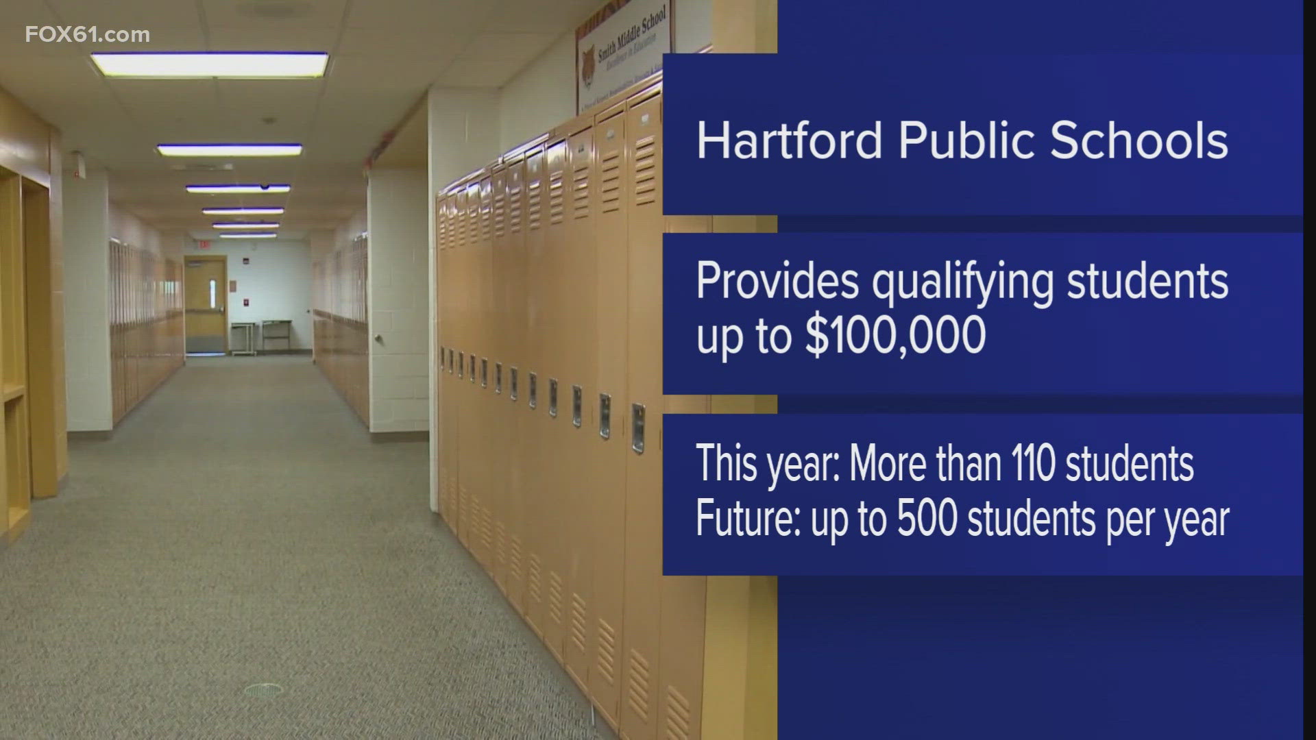 The Hartford Foundation has launched a scholarship program that will provide up to $100,000 for students in the city. 