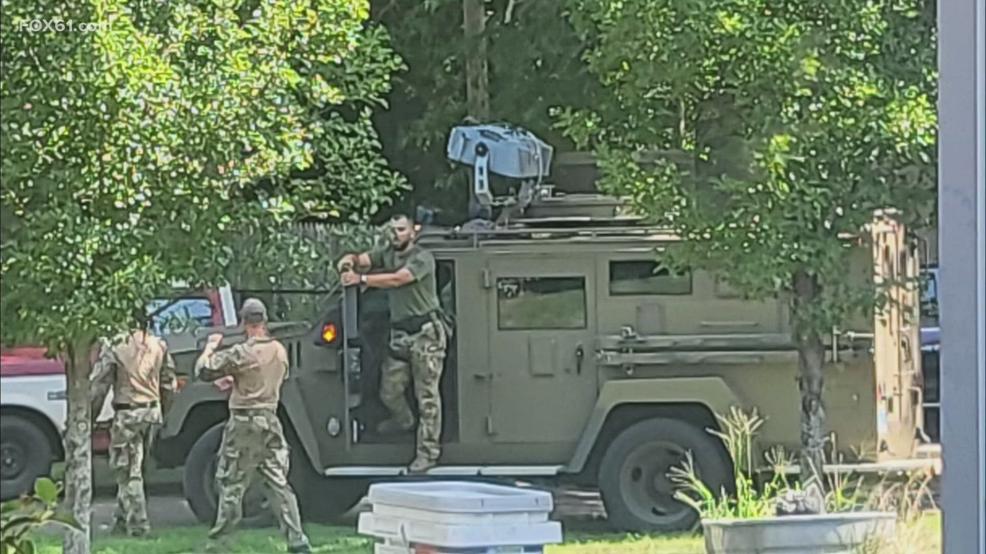 The shelter in place order for the area of Perkins Drive was lifted Saturday morning. Artur Ziembicki, 50, surrendered peacefully, police said.