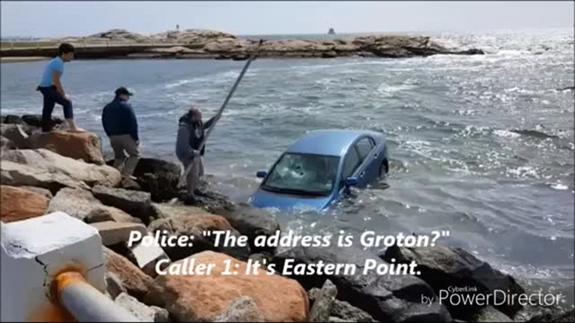 Several call 911 after elderly woman crashes into water at Groton beach