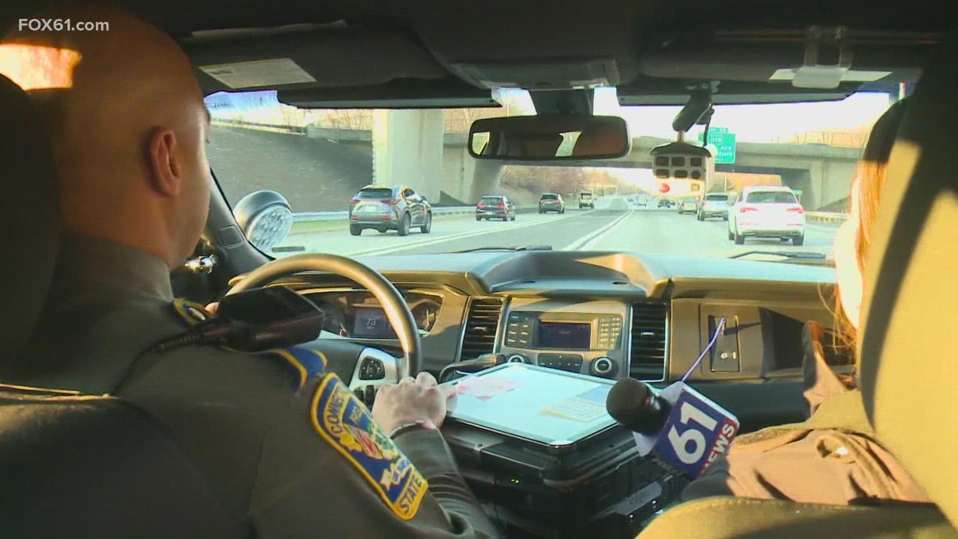 FOX61's Gaby Molina is on the SkyDeck with a look at the highway ask people hit the road ahead of the holiday. She also spoke to CT State Police, boosting patrols.