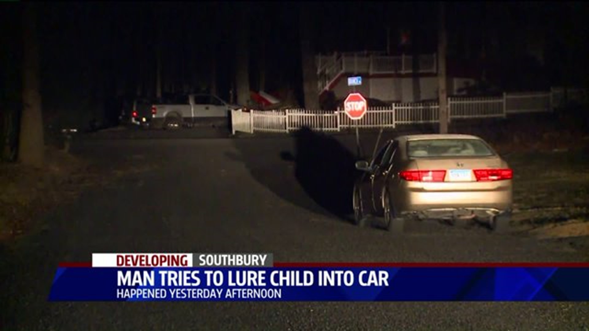 Police investigating report of a man trying to lure children into car in Southbury
