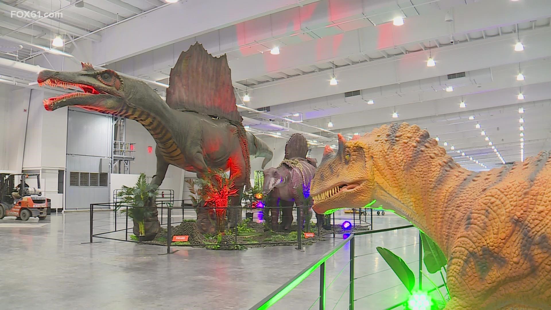 Jurassic Quest has come to Mohegan Sun for a three-day run where the animatronics bring the super-sized dinosaurs to life.