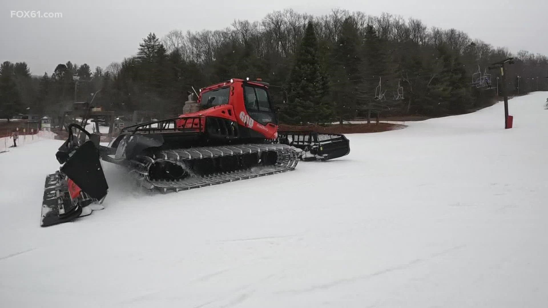 This year's winter has been short on snow, so they've had to invest more in technology.