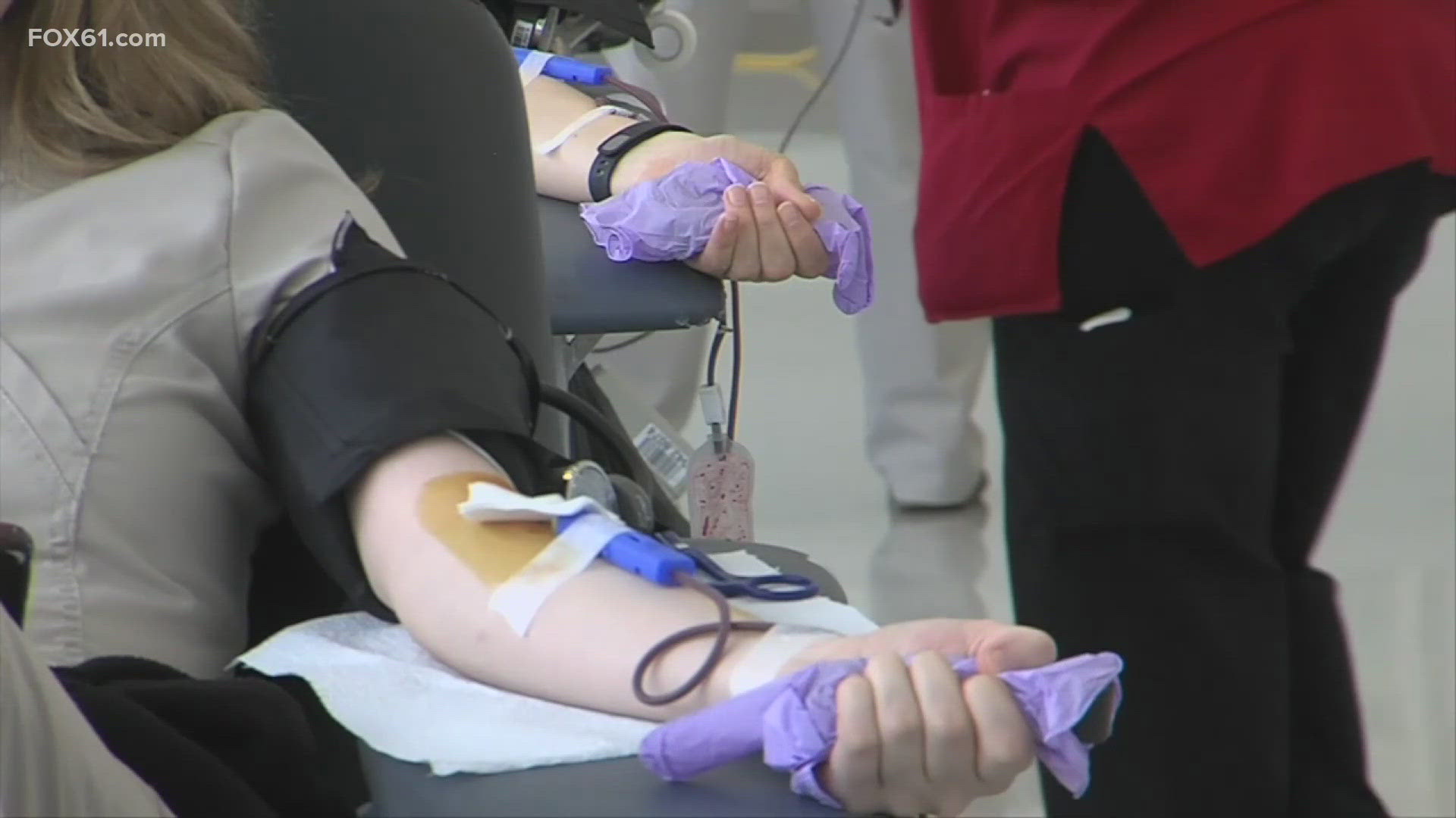 The blood drive is traditionally held the Friday after the Manchester Road Race on Thanksgiving Day.