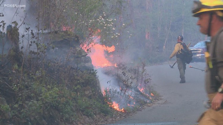Brush fires slowing down in Middletown