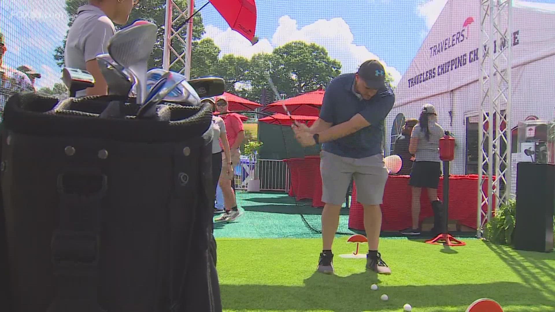 For the first time since 2019, full crowds were allowed back at the Travelers Championship.