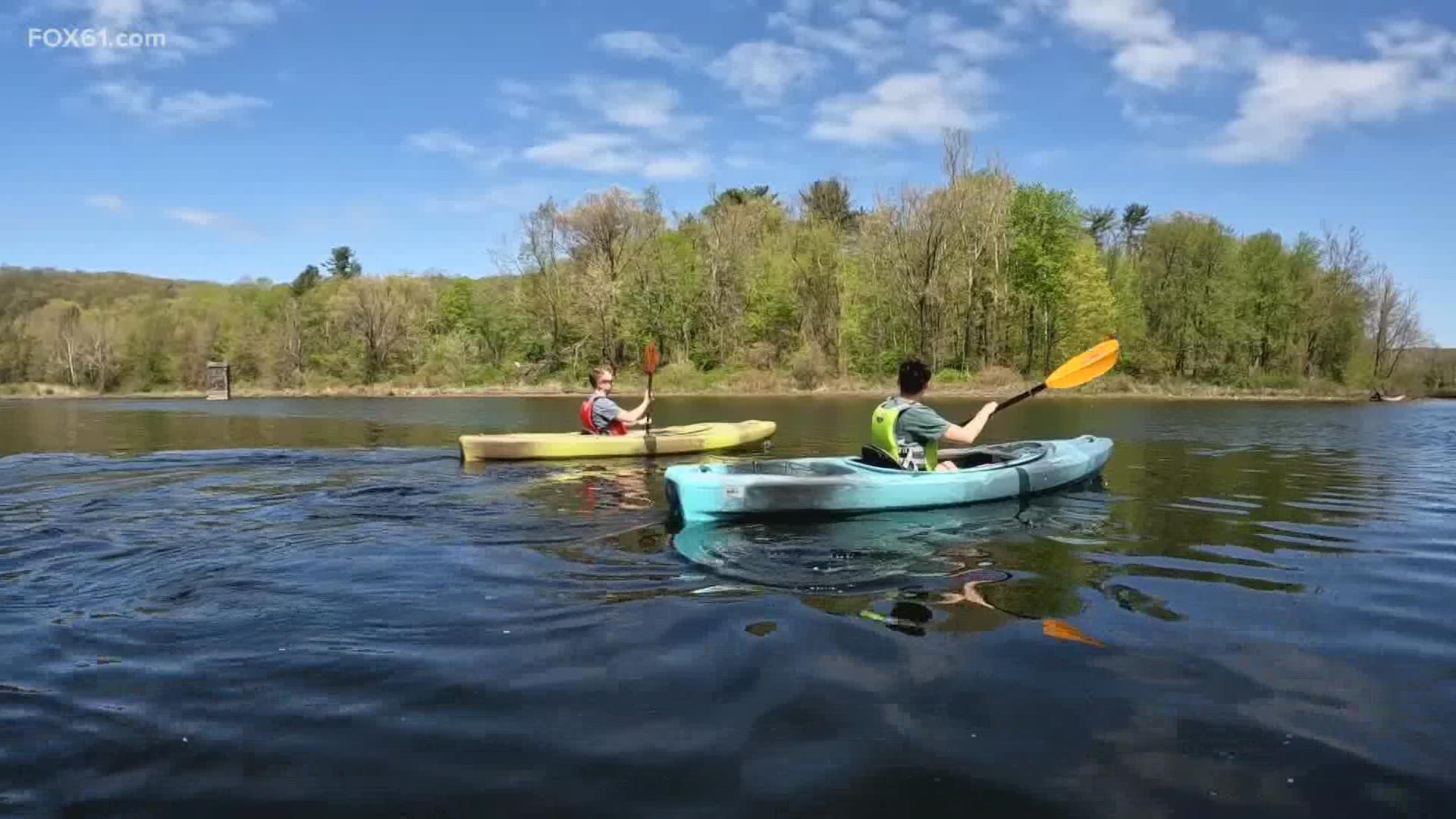 With COVID restrictions lifted, people are coming back to the Farmington River early to canoe