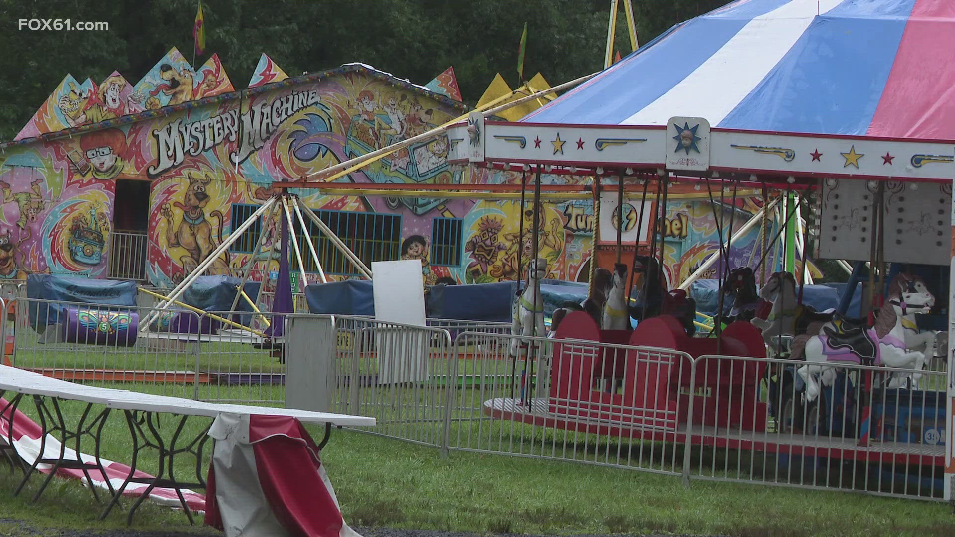 Fortunately, the forecast calls for sunshine on Saturday and Sunday, as the fair will resume.