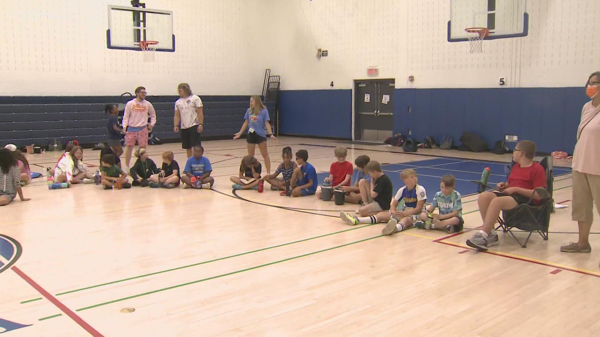 Camp counselors talk about how children can stay safe amid the summer heat.