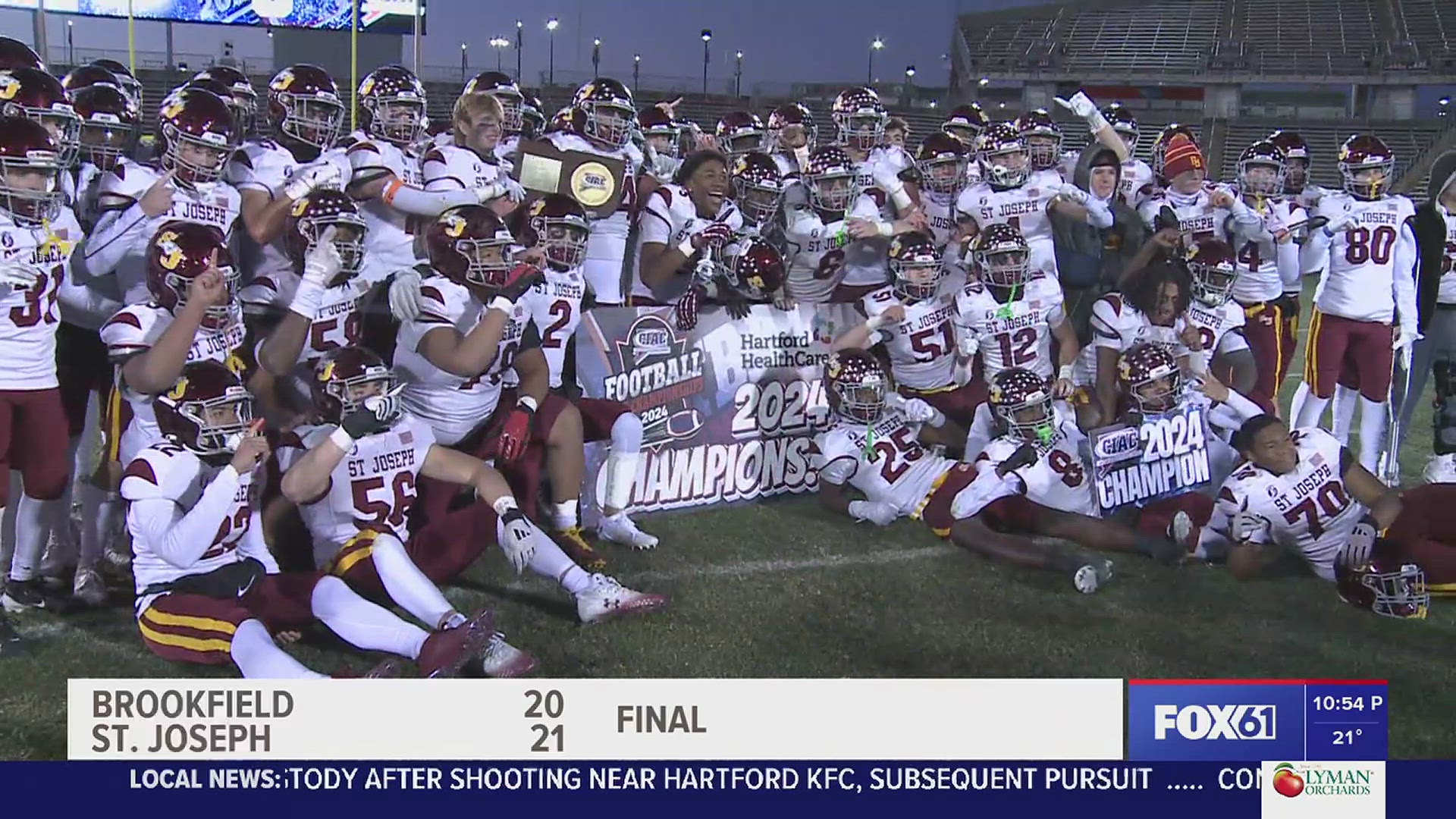 The Connecticut high school football season comes to a close with four state championship games, and UConn puts up a nail biting win over Gonzaga.