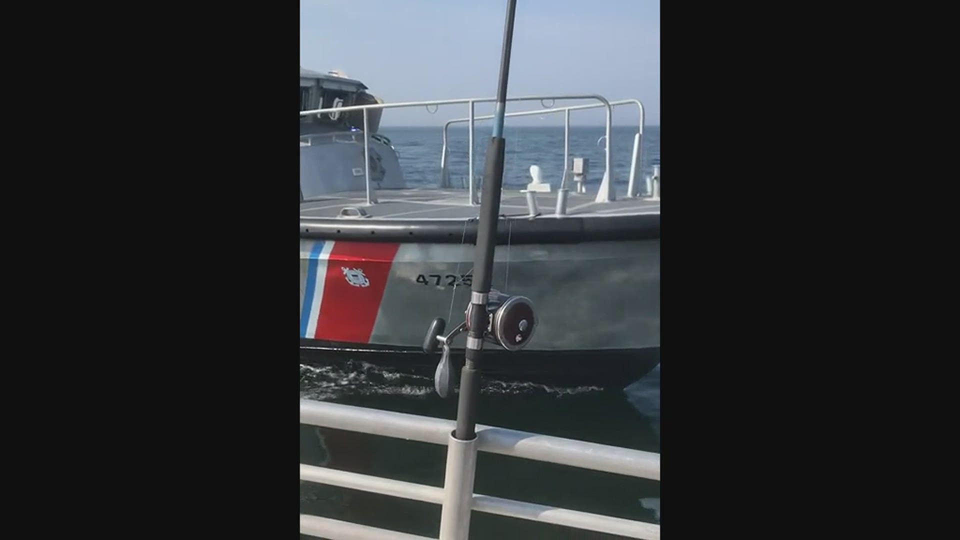 Station Gloucester responded with three of their assets and were joined by a local Gloucester harbormaster. (U.S. Coast Guard Courtesy video\released)