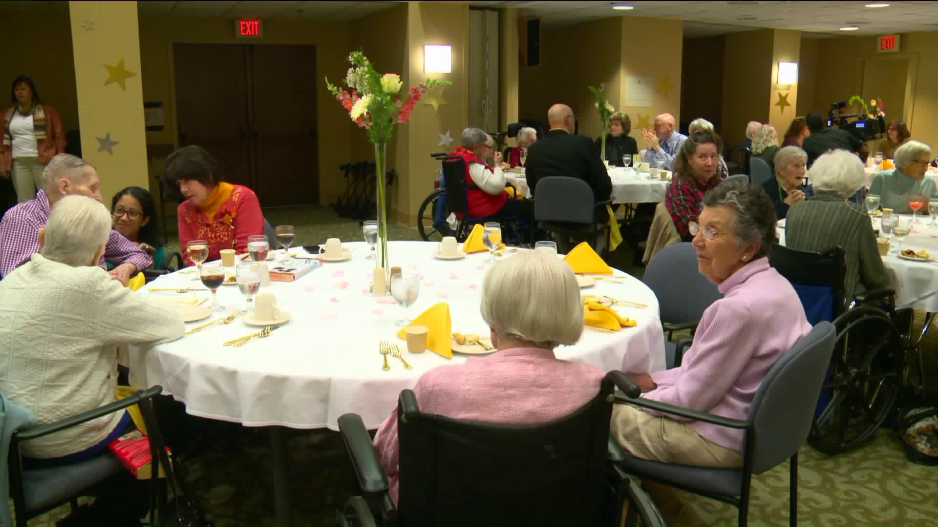 A room full of 100+ year-olds share their secrets to a long and happy life