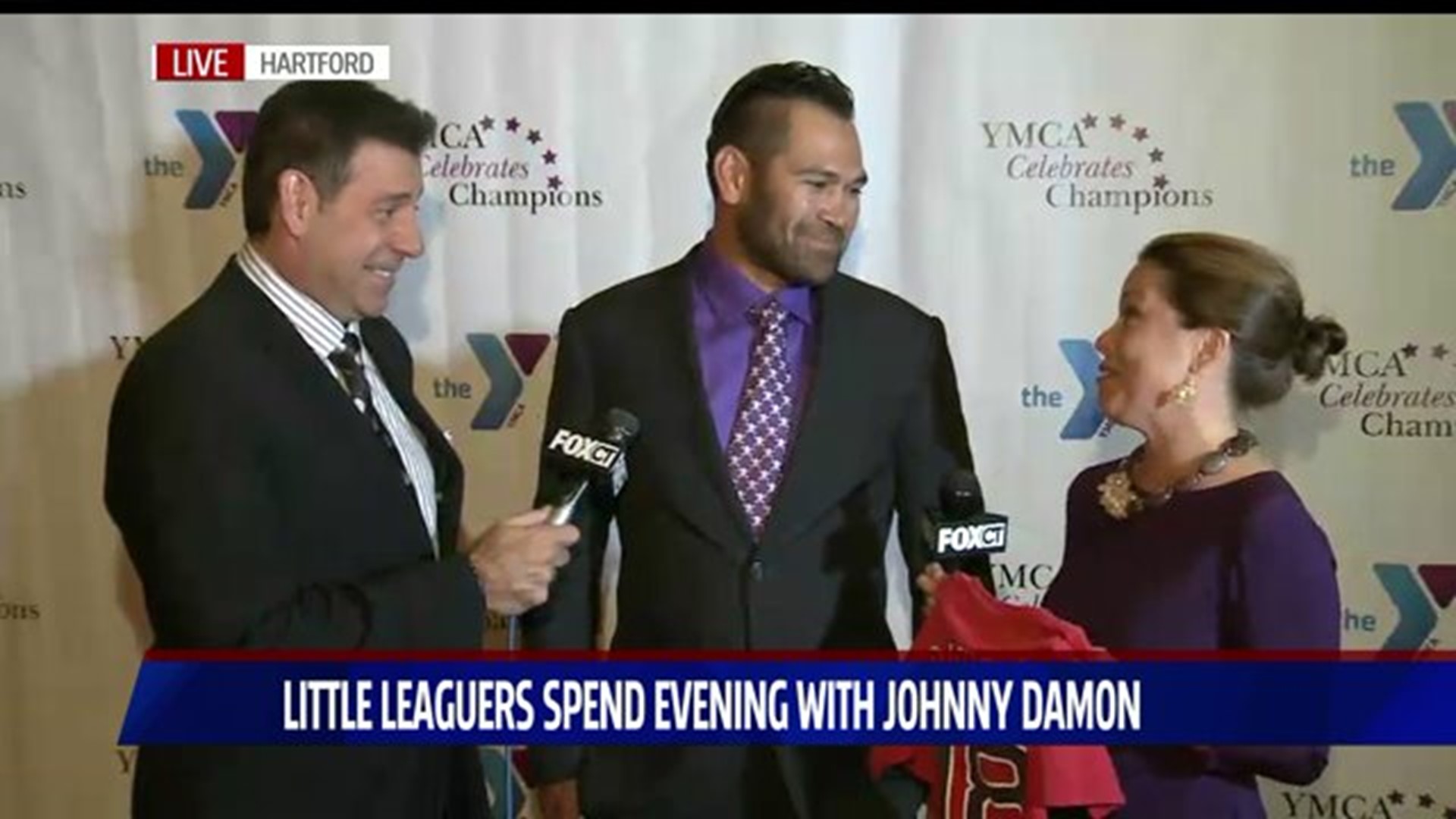 Johnny Damon at the YMCA Celebrates Champions Event